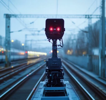 Automatisches optisches Inspektionssystem (AOI) auf Schienen